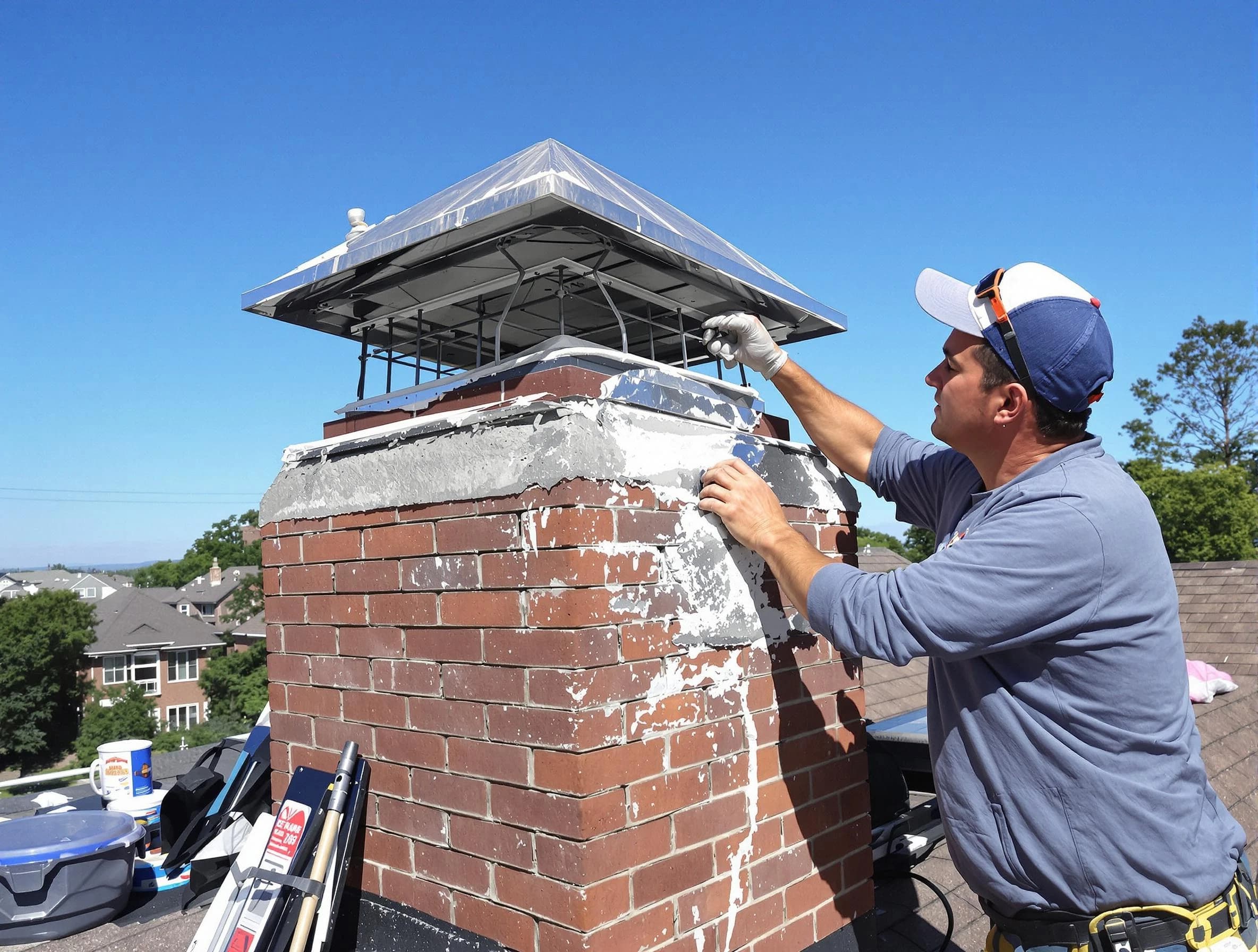 Chimney Crown Services service in Clay, AL